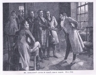Dique do Sr. Alexander na prisão de Kings Bench em 1830 dC